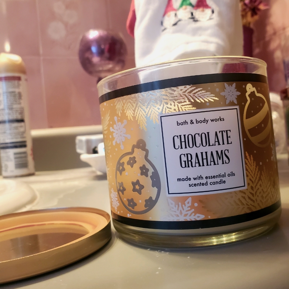 Bath and Body Works Choclate Grahams 3-Wick Candle
